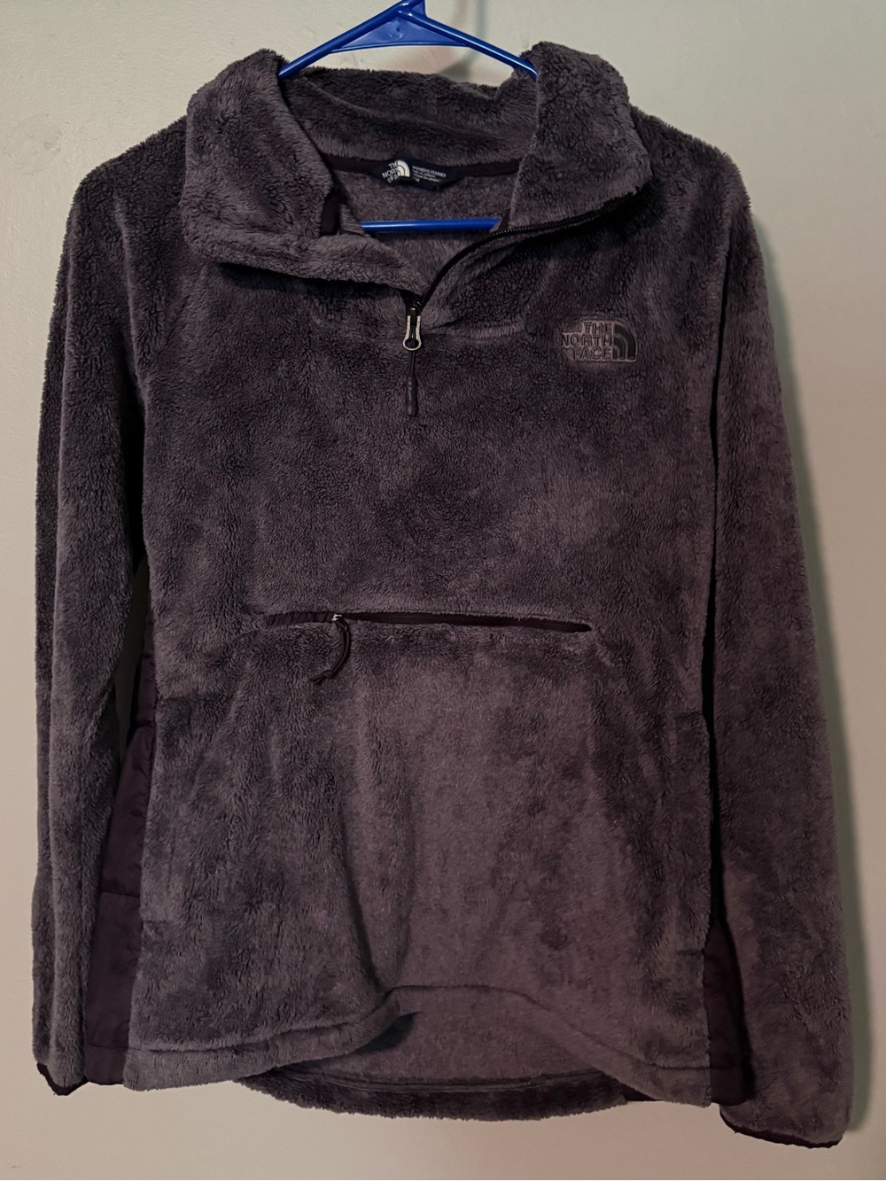 The North Face Plush Teddy Quarter-Zip Jacket - purple